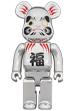 BE@RBRICK 達磨 銀メッキ 400％