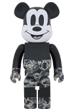 BE@RBRICK BAPE(R) MICKEY MOUSE MONOTONE Ver. 1000％