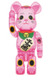 BE@RBRICK 招き猫 桃色透明 400％