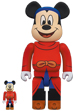 BE@RBRICK FANTASIA MICKEY 100％ & 400％