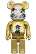 BE@RBRICK 達磨 合格 金メッキ 400％