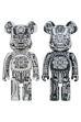 BE@RBRICK H.R.GIGER 1000％ WHITE CHROME Ver.／BLACK CHROME Ver.