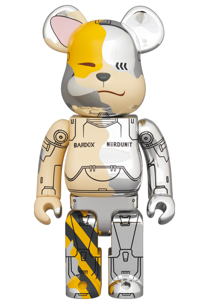 MEDICOM TOY - BE@RBRICK NERDUNIT x BARDOX 1000%