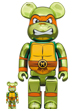 BE@RBRICK MICHELANGELO CHROME Ver. 100％ & 400％