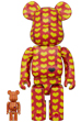 BE@RBRICK Yellow Heart Reverse Ver. 100％ & 400％