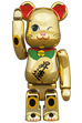 BE@RBRICK 招き猫 昇運 弐 金メッキ 100％