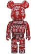 BE@RBRICK atmos × Coca-Cola CLEAR RED 1000％