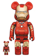 BE@RBRICK IRON MAN MARK III 100％ & 400％