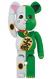 BE@RBRICK 招き猫 白×緑 1000％