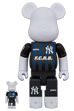 BE@RBRICK F.C.R.B. × MLB 100％ & 400％ (NEW YORK YANKEES)