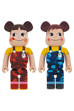 BE@RBRICK BAPE (R) × ペコちゃん & ポコちゃん 1000％(2体セット)