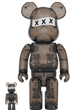 BE@RBRICK GOD SELECTION XXX BLACK CLEAR 100％ ＆ 400％