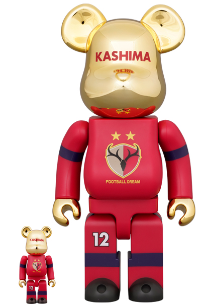 ANNIVERSARY　ANTLERS　400%　ベアブリックBearbrick　BE@RBRICK　100%　30th　KASHIMA　鹿島アントラーズ-