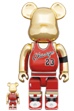 BE@RBRICK Michael Jordan 1985 ROOKIE JERSEY 100％ & 400％