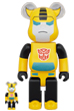 BE@RBRICK TRANSFORMERS BUMBLEBEE 100％ & 400％