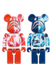 超合金 BE@RBRICK BAPE(R) ABC CAMO SHARK PINK／BLUE