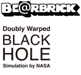 MEDICOM TOY - BE@RBRICK Doubly Warped BLACK HOLE 100％ & 400％