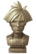 CERAMICK ANDY WARHOL Bust 80s ASH GOLD