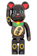 BE@RBRICK 招き猫 金運 黒メッキ 1000％