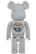 BE@RBRICK atmos WHITE CHROME Ver. 1000％