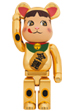 BE@RBRICK 招き猫 ペコちゃん 金運 金メッキ 1000％