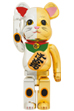 BE@RBRICK 招き猫 開運 銀×千万両 金 1000％