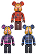 BE@RBRICK BAPE(R) CAMO TIGER 1000％ ［RED／PURPLE／BLUE］