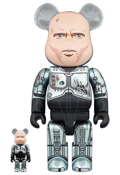 BE@RBRICK ROBOCOP MURPHY HEAD Ver. 100％ & 400％