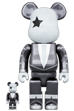 BE@RBRICK KISS STAR CHILD CHROME Ver.100％ & 400％