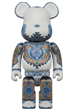九谷BE@RBRICK 【青華紅彩花唐草紋】400％ (EDITION 1)