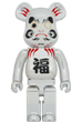 BE@RBRICK 達磨 銀メッキ 1000％