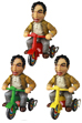 NAGNAGNAG 漂流教室 関谷三輪車(茶スリッパ)