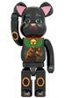 BE@RBRICK 招き猫 黒メッキ 発光 1000％