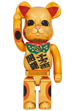 BE@RBRICK 招き猫 開運・千万両 金メッキ 1000％