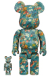 BE@RBRICK × Van Gogh Museum Floral Pattern 50th Anniversary Design Van Gogh Museum 100％ & 400％