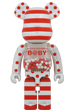 MY FIRST BE@RBRICK B@BY RED & SILVER CHROME Ver.1000％