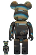 BE@RBRICK Salvador Dali THE PERSISTENCE OF MEMORY 100％ & 400％