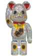 CRYSTAL DECORATE BE@RBRICK 招き猫 金運 400％