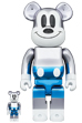 BE@RBRICK fragmentdesign MICKEY MOUSE BLUE Ver.100％ & 400％