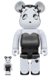 BE@RBRICK Betty Boop(TM) BLACK & WHITE Ver. 100％ & 400％