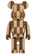 BE@RBRICK カリモク fragmentdesign 1000％ carved wooden - LONGITUDINAL CHESS