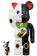 BE@RBRICK 招き猫 金運 白 × 招福 黒 100％ & 400％