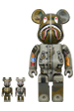 BE@RBRICK BAPE(R) × ALPHA CAMO SHARK 2023 100％ & 400％