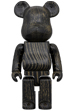 BE@RBRICK カリモク 浮造り 黒金 400％