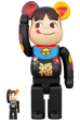 BE@RBRICK 招き猫 ペコちゃん 福 黒 100％ & 400％