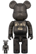 BE@RBRICK LFYT × 華人青年 Wah Yan Ching Nin 100％ & 400％ BLACK CLEAR
