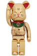 BE@RBRICK 招き猫 小判 開運 金メッキ 1000％