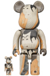 BE@RBRICK Boston Museum 東洲斎写楽「市川鰕蔵の竹村定之進」100％ & 400％