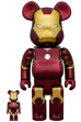 BE@RBRICK IRON MAN MARK III 100％ & 400％