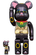 BE@RBRICK 招き猫 小判 千万両 黒メッキ 100％ & 400％